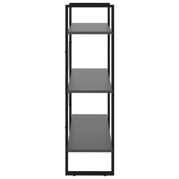 vidaXL bogreol 80x30x105 cm spånplade grå