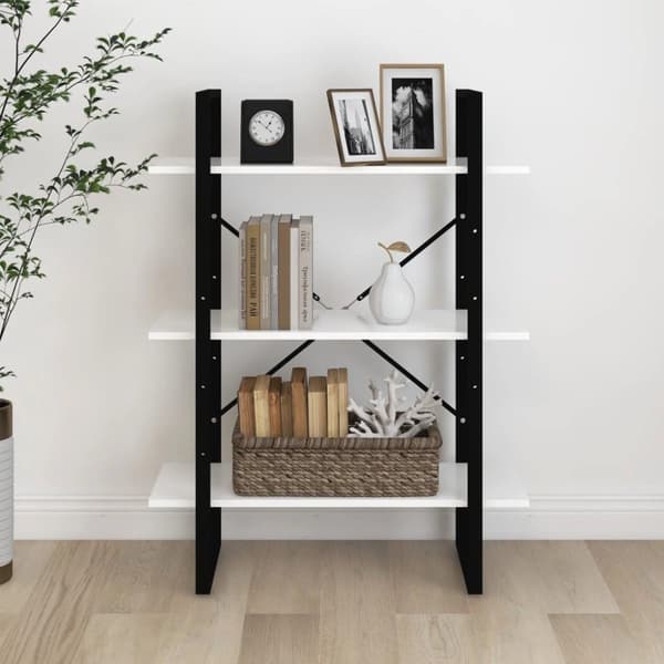 vidaXL bogreol 80x30x105 cm konstrueret træ hvid