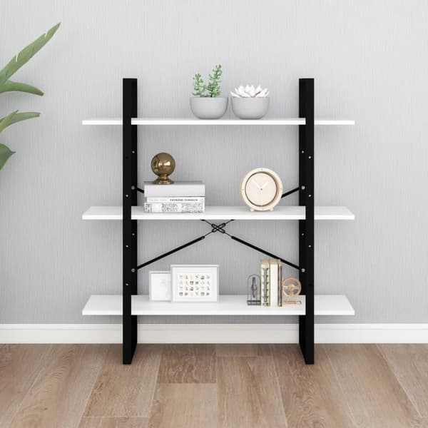 vidaXL bogreol 100x30x105 cm spånplade hvid