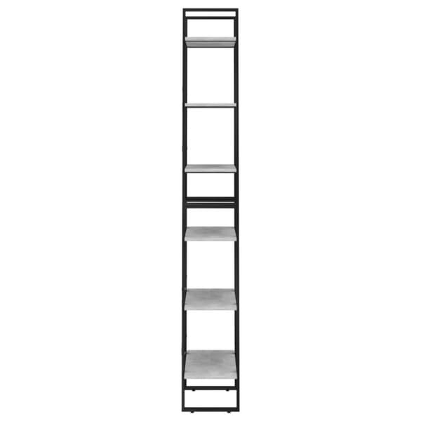 vidaXL opbevaringsreol 60x30x210 cm konstrueret træ betongrå