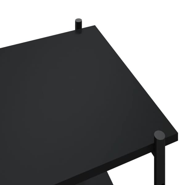 vidaXL reol med 5 hylder 80x40x163 cm sort