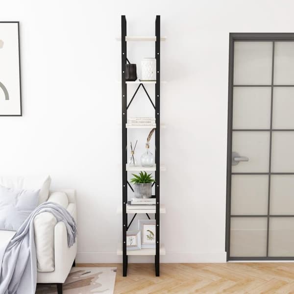 vidaXL Høyskap hvit 40x30x210 cm heltre furu