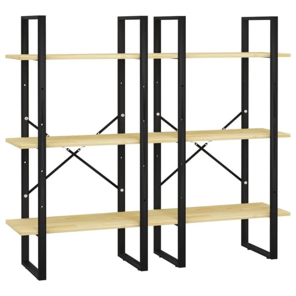 vidaXL opbevaringsreol 60x30x210 cm massivt fyrretræ