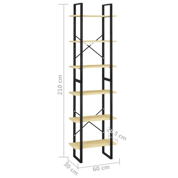 vidaXL opbevaringsreol 60x30x210 cm massivt fyrretræ
