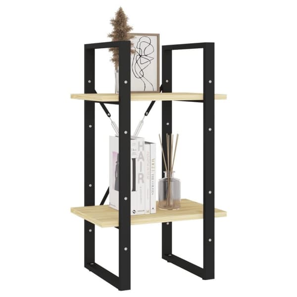 vidaXL bogreol 40x30x70 cm 2 hylder massivt fyrretræ