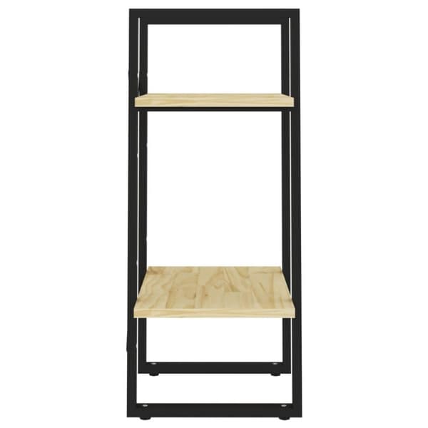 vidaXL bogreol 40x30x70 cm 2 hylder massivt fyrretræ