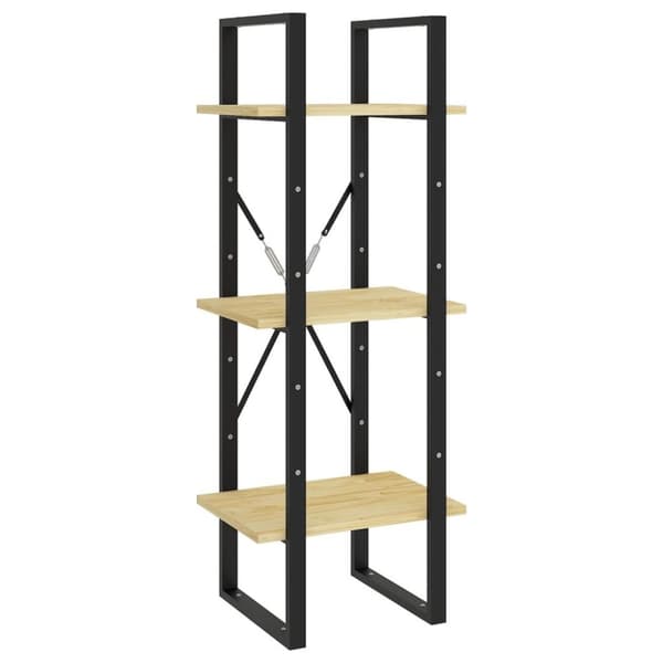 vidaXL bogreol 40x30x175 cm 5 hylder massivt fyrretræ