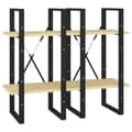 Miniatyrbillede 5 af 11: vidaXL bogreol 40x30x140 cm 4 hylder massivt fyrretræ