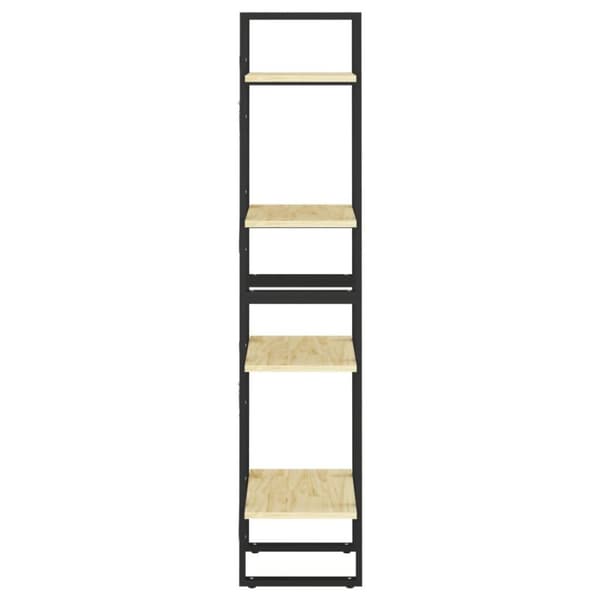 vidaXL bogreol 40x30x140 cm 4 hylder massivt fyrretræ