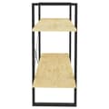 Miniatyrbilde 7 av 10: vidaXL Bokhylle 2 nivåer 100x30x70 cm heltre furu