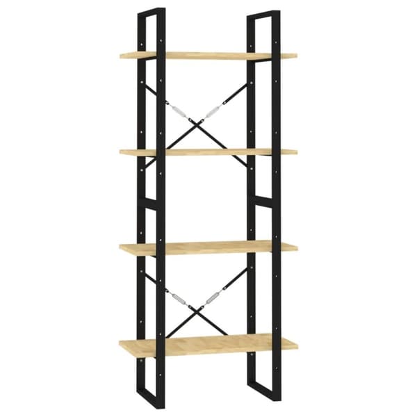 vidaXL Bokhylle 4 nivåer 60x30x140 cm heltre furu