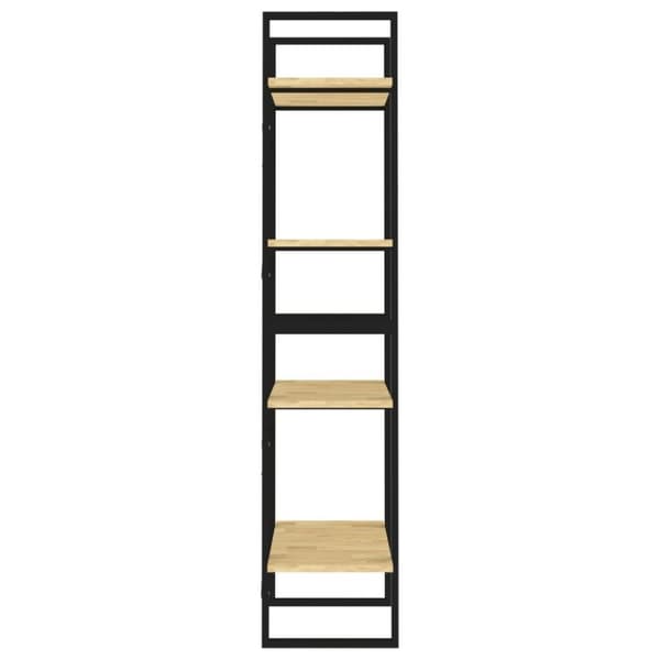 vidaXL bogreol 60x30x140 cm 4 hylder massivt fyrretræ
