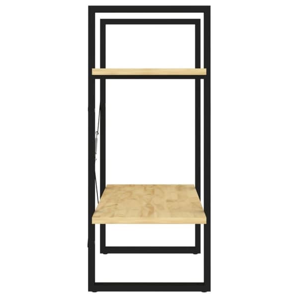 vidaXL bogreol 60x30x70 cm 2 hylder massivt fyrretræ