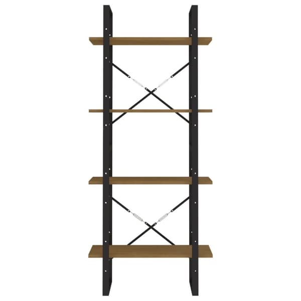 vidaXL Bokhylle 4 nivåer 60x30x140 cm heltre furu