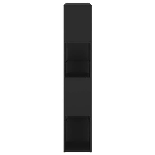 vidaXL Bokhylla Rumsavdelare svart 100x24x124 cm
