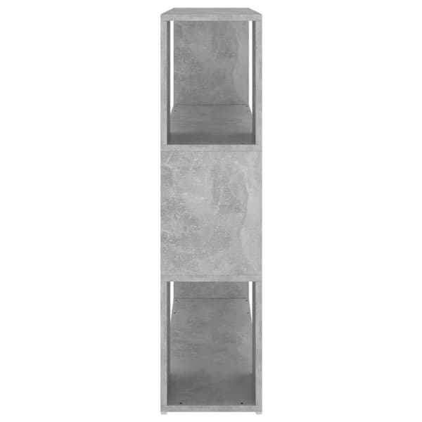vidaXL bogskab/rumdeler 100x24x94 cm spånplade betongrå
