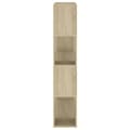 Miniatyrbillede 5 af 8: vidaXL bogskab/rumdeler 100x24x124 cm spånplade sonoma-eg