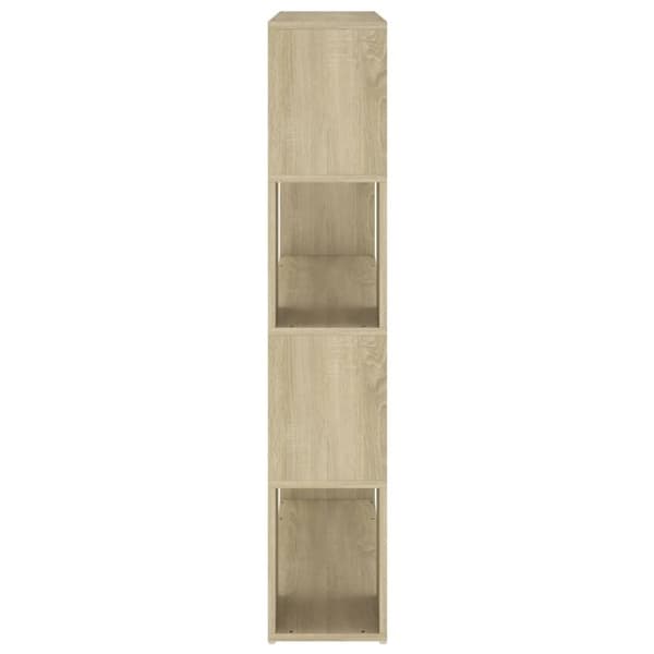 vidaXL bogskab/rumdeler 100x24x124 cm spånplade sonoma-eg