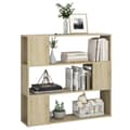 Miniatyrbild 3 av 8: vidaXL Bokhylla Rumsavdelare sonoma-ek 100x24x94 cm