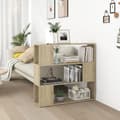 Miniatyrbild 8 av 8: vidaXL Bokhylla Rumsavdelare sonoma-ek 100x24x94 cm