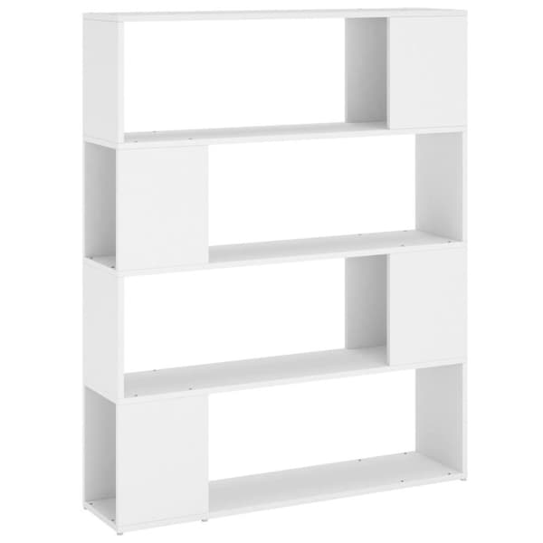 vidaXL Bokhylla Rumsavdelare vit 100x24x124 cm