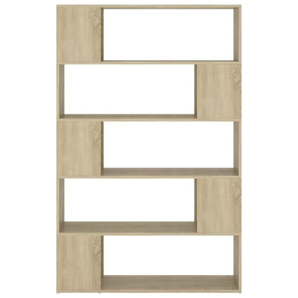 vidaXL Bokhylle/romdeler sonoma eik 100x24x155 cm sponplate