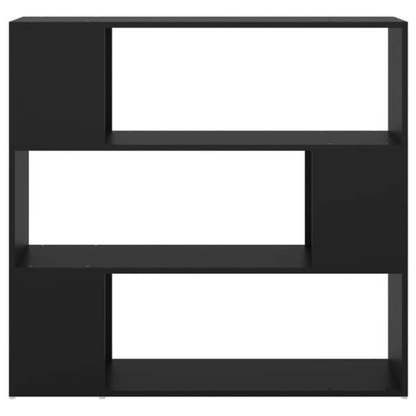 vidaXL bogskab/rumdeler 100x24x94 cm spånplade sort