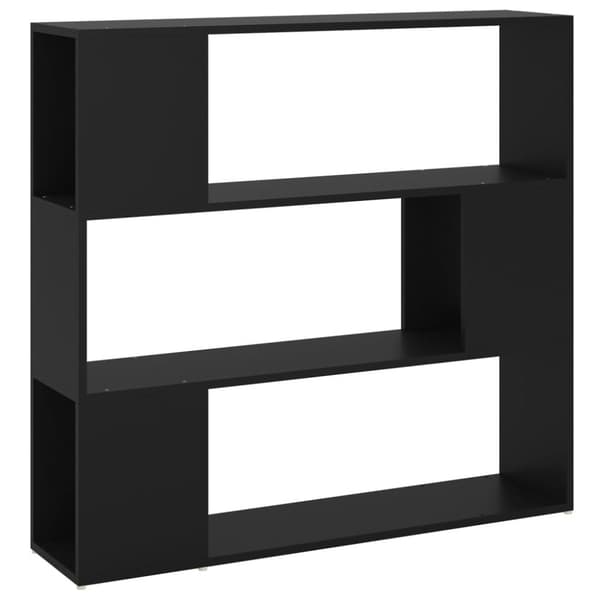 vidaXL bogskab/rumdeler 100x24x94 cm spånplade sort