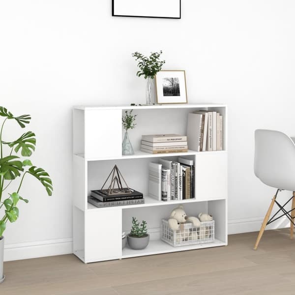 vidaXL bogreol/rumdeler 100x24x94 cm hvid