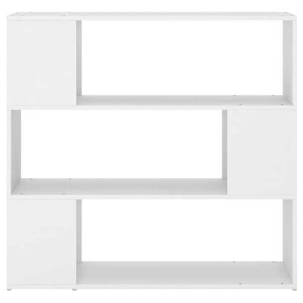vidaXL Bokhylle/romdeler hvit 100x24x94 cm sponplate