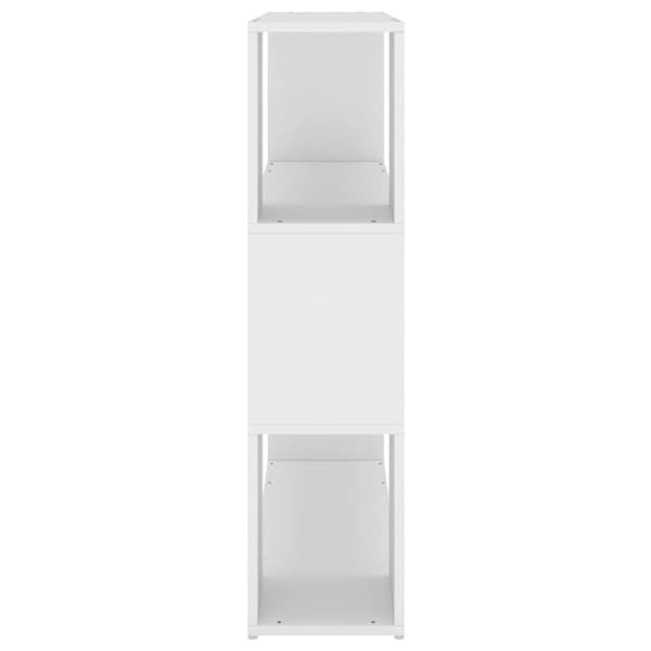 vidaXL Bokhylle/romdeler hvit 100x24x94 cm sponplate