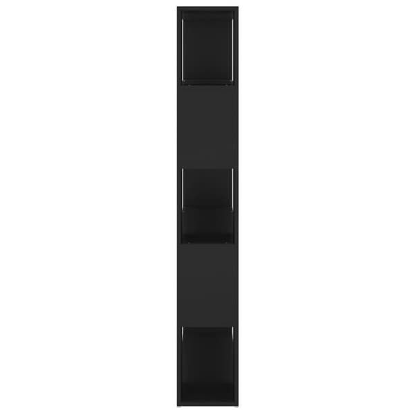 vidaXL Bokhylla Rumsavdelare svart 100x24x155 cm spånskiva