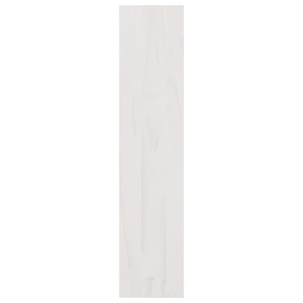 vidaXL bogskab/rumdeler 100x30x135,5 cm massivt fyrretræ hvid