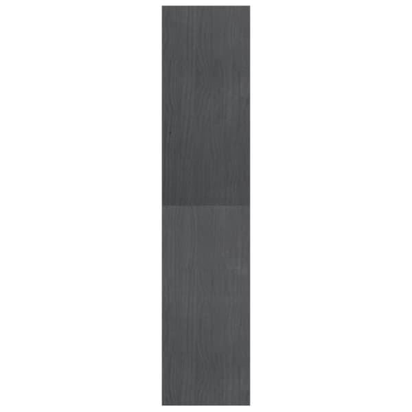 vidaXL bogreol/rumdeler 40x30x135,5 cm fyrretræ grå