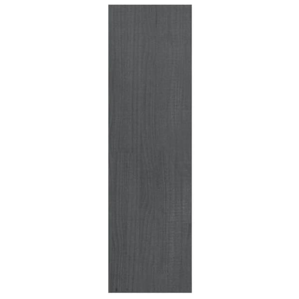 vidaXL bogskab/rumdeler 40x30x103,5 cm massivt fyrretræ grå