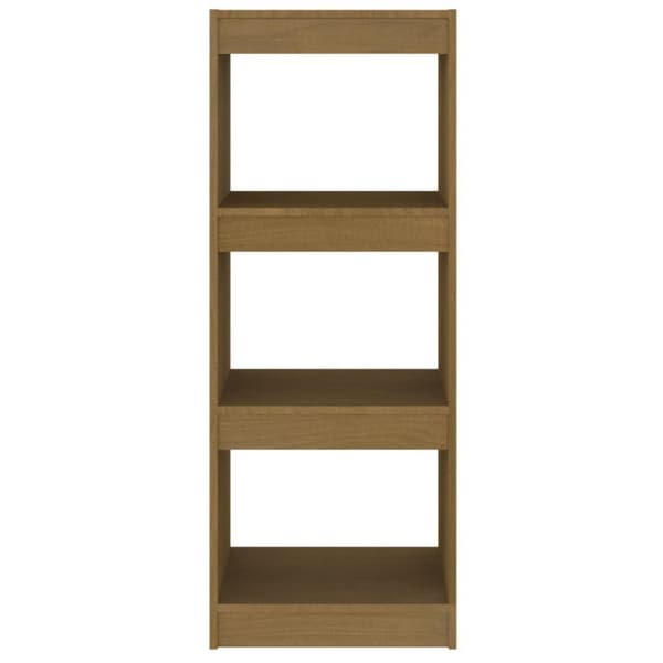 vidaXL bogreol/rumdeler 40x30x103,5 cm fyrretræ gyldenbrun