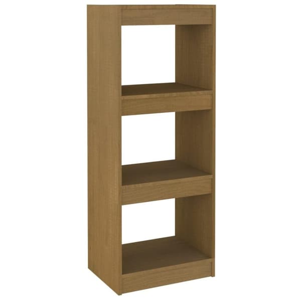 vidaXL bogreol/rumdeler 40x30x103,5 cm fyrretræ gyldenbrun