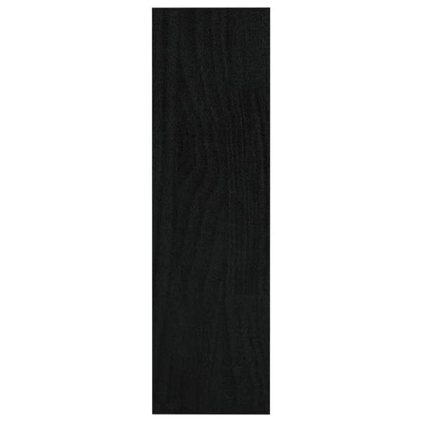 vidaXL bogskab/rumdeler 100x30x103 cm massivt fyrretræ sort