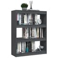 Miniatyrbillede 3 af 9: vidaXL bogskab/rumdeler 100x30x103 cm massivt fyrretræ grå