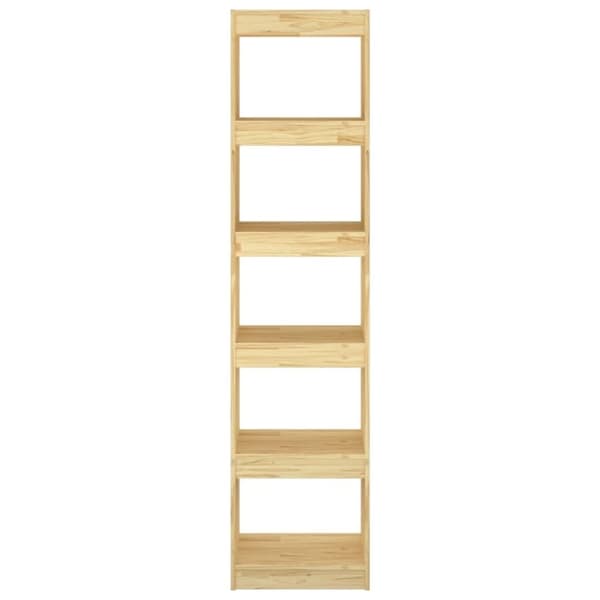 vidaXL bogreol/rumdeler 40x30x167,5 cm massivt fyrretræ