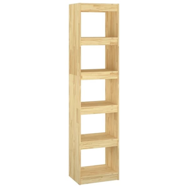 vidaXL bogreol/rumdeler 40x30x167,5 cm massivt fyrretræ