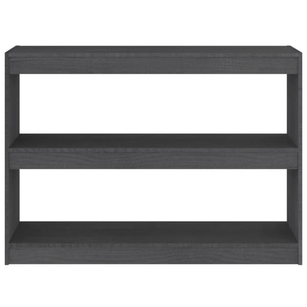 vidaXL bogreol/rumdeler 100x30x71,5 cm fyrretræ grå