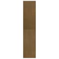 Miniatyrbild 7 av 10: vidaXL Bokhylla/Rumsavdelare honungsbrun 40x30x135,5 cm furu