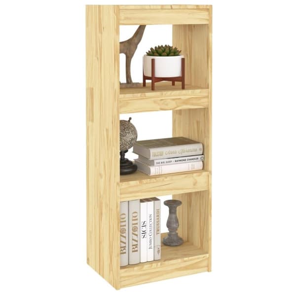 vidaXL Bokhylle/romdeler 40x30x103,5 cm heltre furu