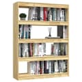 Miniatyrbilde 4 av 10: vidaXL Bokhylle/romdeler 100x30x135,5 cm heltre furu