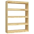 Miniatyrbilde 1 av 10: vidaXL Bokhylle/romdeler 100x30x135,5 cm heltre furu