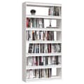 Miniatyrbild 4 av 10: vidaXL Bokhylla/rumsavdelare vit 100x30x200 cm massiv furu