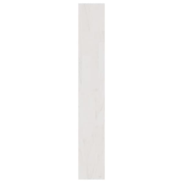 vidaXL Bokhylla/rumsavdelare vit 100x30x200 cm massiv furu