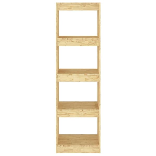 vidaXL bogreol/rumdeler 40x30x135,5 cm massivt fyrretræ