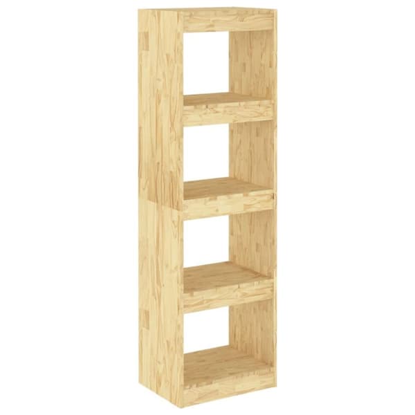 vidaXL bogreol/rumdeler 40x30x135,5 cm massivt fyrretræ